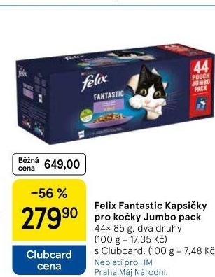 Kapsičky pro kočky Fantastic Felix Purina