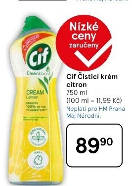 Krémový čistič Cif Cream