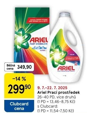 Prací prostředky Ariel