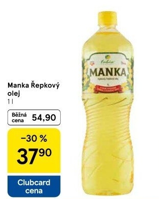 Řepkový olej Manka Fabio