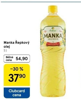 Řepkový olej Manka Fabio