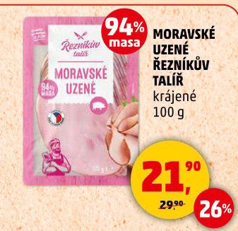 Moravské maso uzené Řezníkův talíř