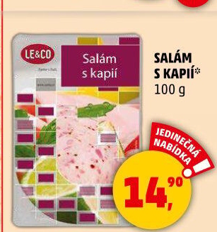 Salám s kapií LE&amp