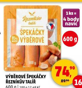 Špekáčky výběrové Řezníkův talíř