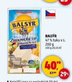 Sýr Balsýr Mlékárna Žirovnice