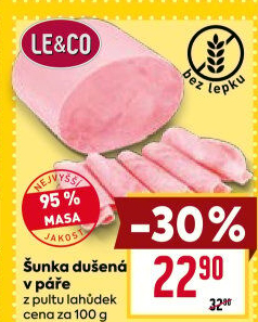 Šunka dušená nejvyšší jakosti LE&amp