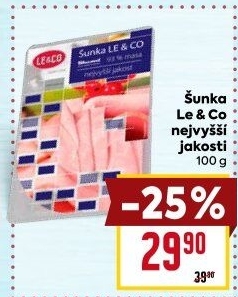 Šunka nejvyšší jakosti LE&amp