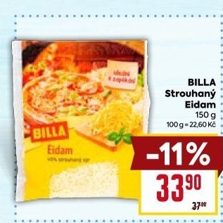 Sýr strouhaný Eidam Billa