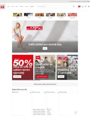 akční leták Kik textil 9.7.2025-15.7.2025