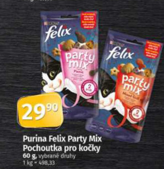 Pamlsky pro kočky Party mix Felix Purina