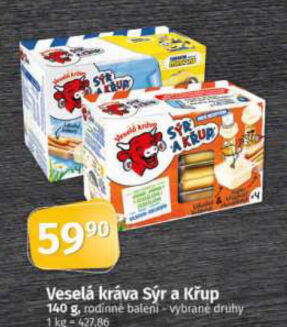 Sýr a křup Veselá kráva