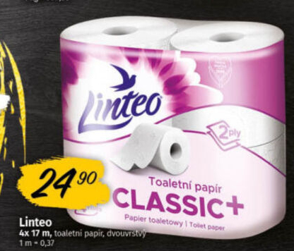 Toaletní papír 2vrstvý Linteo