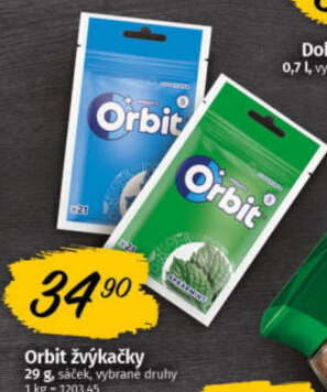Žvýkačky Orbit