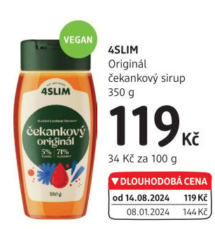 Čekankový sirup 4Slim
