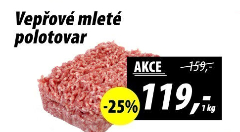 Maso mleté vepřové