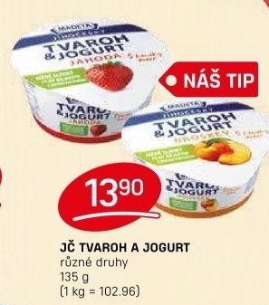 Dezert tvaroh s jogurtem jihočeský Madeta