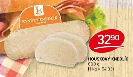 Knedlík houskový kynutý Lef