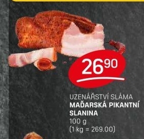 Maďarská slanina pikantní Sláma