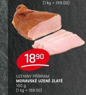 Moravské uzené zlatéPříbramská uzenina