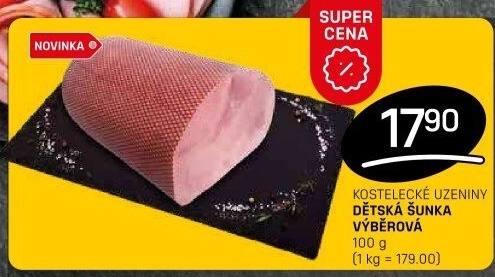 Šunka dětská výběrová Kostelecké uzeniny