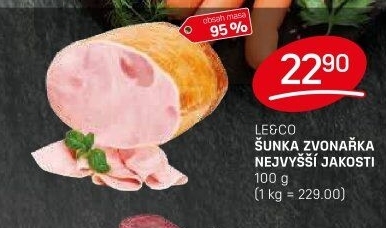 Šunka Zvonařka nejvyšší jakosti LE&amp