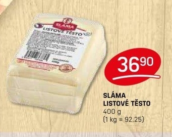 Těsto listové Sláma