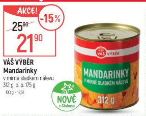Kompot mandarinky Váš Výběr