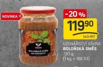 Boloňská směs na špagety Uzenářství Vávra