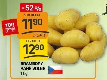 Brambory konzumní rané