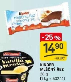 Řez mléčný Kinder