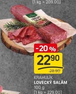 Salám lovecký Krahulík