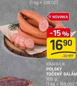 Salám polský točený Krahulík