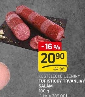 Salám turistický Kostelecké uzeniny