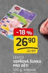 Šunka dětská vepřová LE&amp
