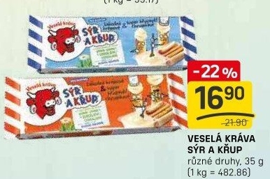 Sýr a křup Veselá kráva