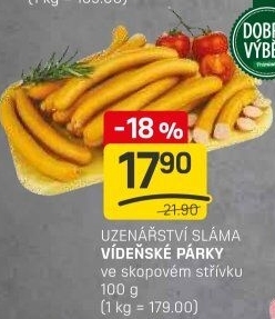 Vídeňské párky Premium Dobrý Výběr