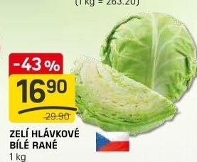 Zelí hlávkové bílé