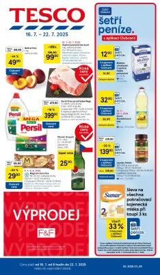 akční leták Tesco 16.7.2025-22.7.2025