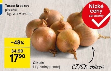 Cibule kuchyňská žlutá