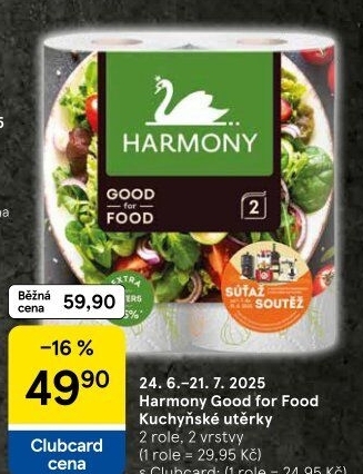 Kuchyňské utěrky 2vrstvé Good for Food Harmony