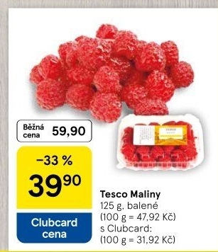 Maliny Tesco