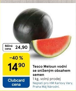 Meloun vodní Tesco