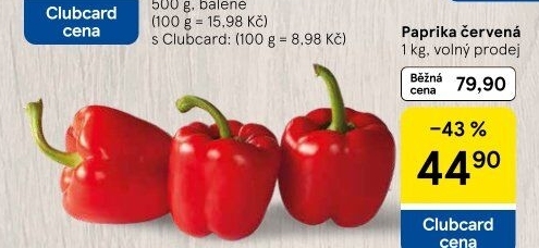 Paprika červená