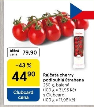 Rajčata cherry keříková Čerstvě utrženo