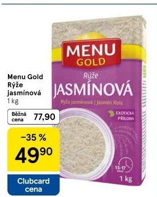 Rýže jasmínová Menu Gold