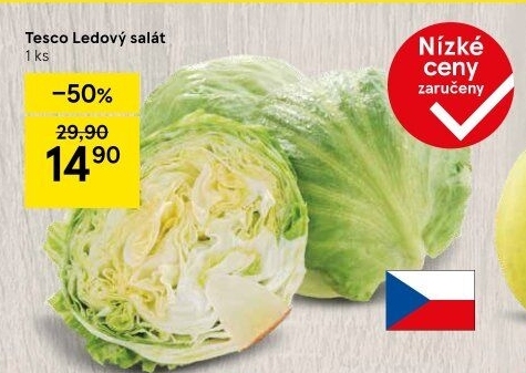 Salát ledový Tesco