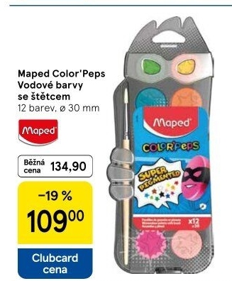 Vodové barvy Maped