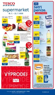 akční leták Tesco 16.7.2025-22.7.2025