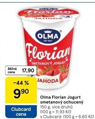 Jogurt smetanový Florian Olma
