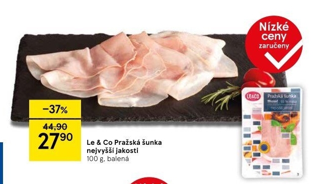 Šunka pražská nejvyšší jakosti LE&amp